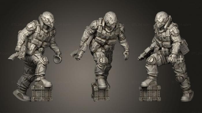 Military figurines (Mason, STKW_1473) 3D models for cnc